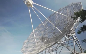 Video Stock Radio Telescope With A Large Antenna Free