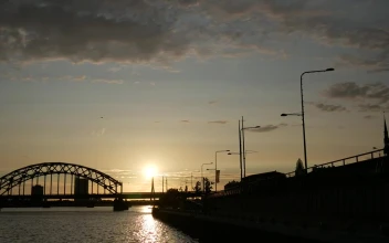 Video Stock Railway Bridge And Sunset Free