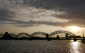 Video Stock Railway Bridge Silhouette In The Sunset Free