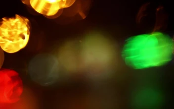 Video Stock Raindrops On A Window Bokeh Effect Free