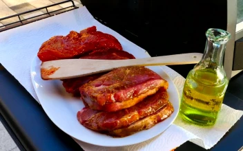 Video Stock Raw Beef Steak Ready For The Grill Free