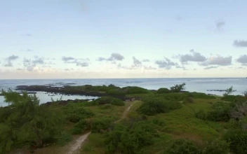 Video Stock Reaching The Edge Of Mauritius Island Free