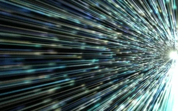 Video Stock Rear View Of A Light Speed Trip In Space Free