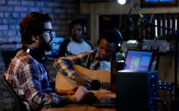 Video Stock Recording Drums And Guitar In The Studio Free