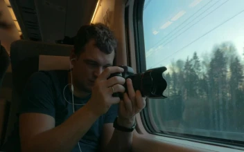 Video Stock Recording Through The Train Window Free