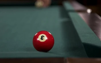Video Stock Red Ball On A Pool Table Free