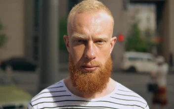 Video Stock Red Bearded Man Smiling Outdoors Free