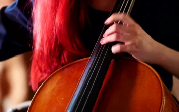 Video Stock Red Haired Woman Playing The Cello Free