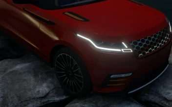 Video Stock Red Luxury Off Road Vehicle Parked In Nature Free