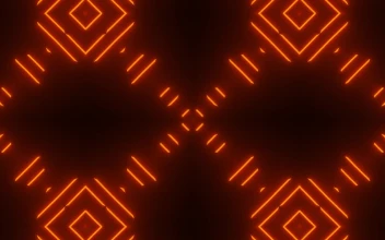 Video Stock Red Neon Lights Pattern In A Prism Divided Free