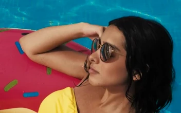 Free Stock Video Sitting In An Inflatable Donut In A Pool