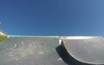Free Stock Video Skateboarder Practicing A  Trick