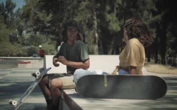 Free Stock Video Skateboarder Talks With A Girl And Goes Down To The