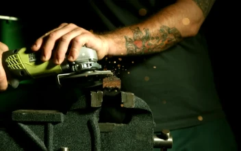 Free Stock Video Refining Tool Producing Sparks On The Metal