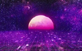Free Stock Video Retro Space In Purple Tones