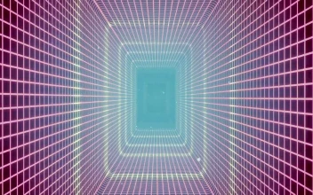 Free Stock Video Retro Virtual Tunnel Simulating Artificial Intelligence