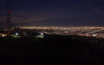 Free Stock Video Revealing The City Of Los Angeles At Night Aerial