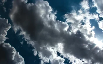 Free Stock Video Rich Blue Sky Behind White Clouds