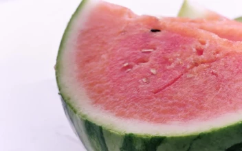 Free Stock Video Rich Watermelon Cut Into Slices On A White Background