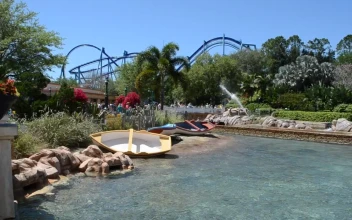 Free Stock Video Rides Splashing Down At A Park