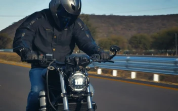 Free Stock Video Riding A Motorcycle Speeding Down A Road At Sunset