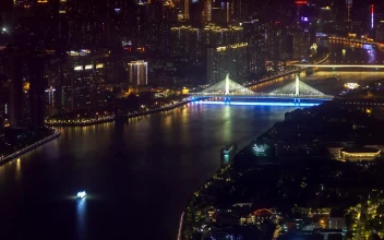 Free Stock Video River That Crosses A Vast City At Night