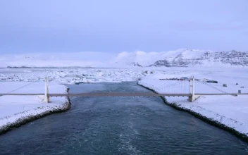 Free Stock Video River With A Bridge In A Snowy Area