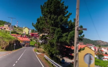 Free Stock Video Roading Through A Small Coastal Town