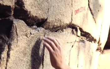 Free Stock Video Rock Climber Climbing A Rock In The Sun