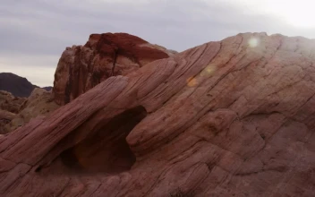 Free Stock Video Rock Formations In A Red Desert