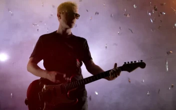 Free Stock Video Rock Guitarist Performing A Song In A Stage