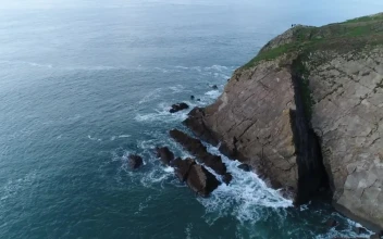 Free Stock Video Rocky Cape Seen From Above