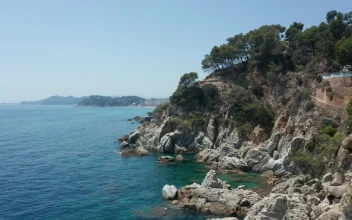 Free Stock Video Rocky Cliffs And Deep Blue Water