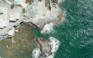 Free Stock Video Rocky Harbor Of Small Boats On The Greek Coast