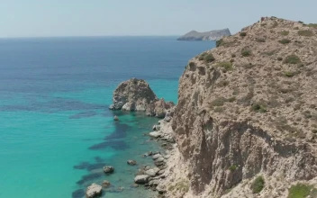 Free Stock Video Rocky Sea Shore With Turquoise Blue Ocean