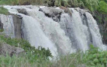 Free Stock Video Rocky Waterfall On A River In Nature