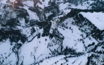 Free Stock Video Rocky Winter Mountains In Detail Aerial View