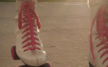 Free Stock Video Roller Skates Of A Girl When Skating On The Street
