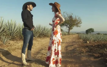 Free Stock Video Romantic Couple Of Ranchers In A Maguey Field