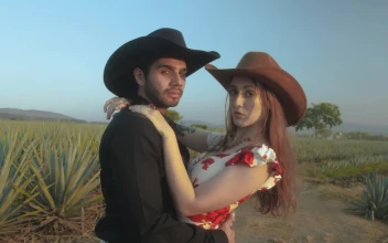 Free Stock Video Romantic Couple With Mexican Style In A Sunny Field