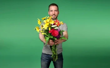Free Stock Video Romantic Man Holding Flowers