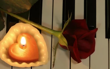 Free Stock Video Romantic Music Concept With A Piano