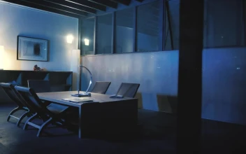 Free Stock Video Room With Coffee Table At Night