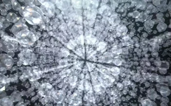Free Stock Video Rotating Crystals From The Chandelier Of A Luxurious House