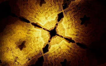 Free Stock Video Rotating Golden Islamic Patterns