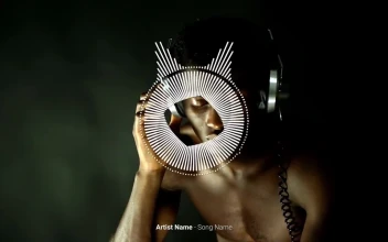 Free Stock Video Round Base Audio Visualizer