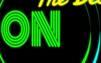 Free Stock Video Round Border Neon Title