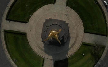 Free Stock Video Roundabout From The Top On A Rotating Shot