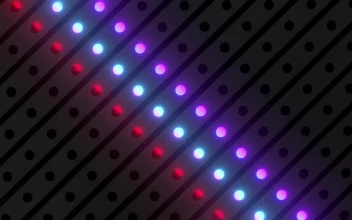Free Stock Video Rows Of Dots That Are Illuminated With Light Bars