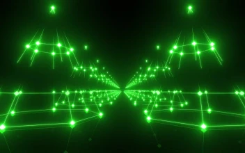 Free Stock Video Rows Of Pines Made Of Dots And Lines Of Light